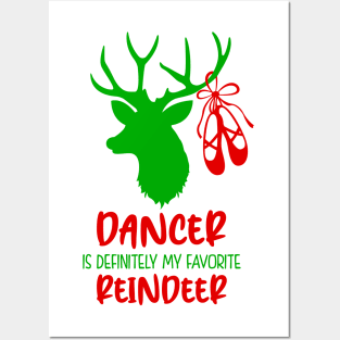 Dancer My Favorite Reindeer Posters and Art